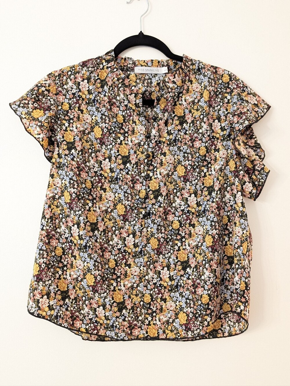 Miss Sparkling boutique brand floral blouse
